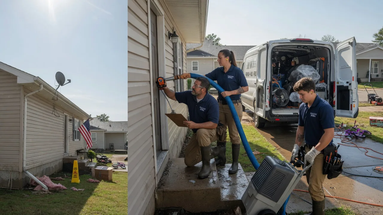 Ceiling Water Damage Restoration in Preston, IA near me